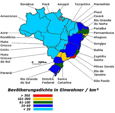 brasilien einwohner pro km2